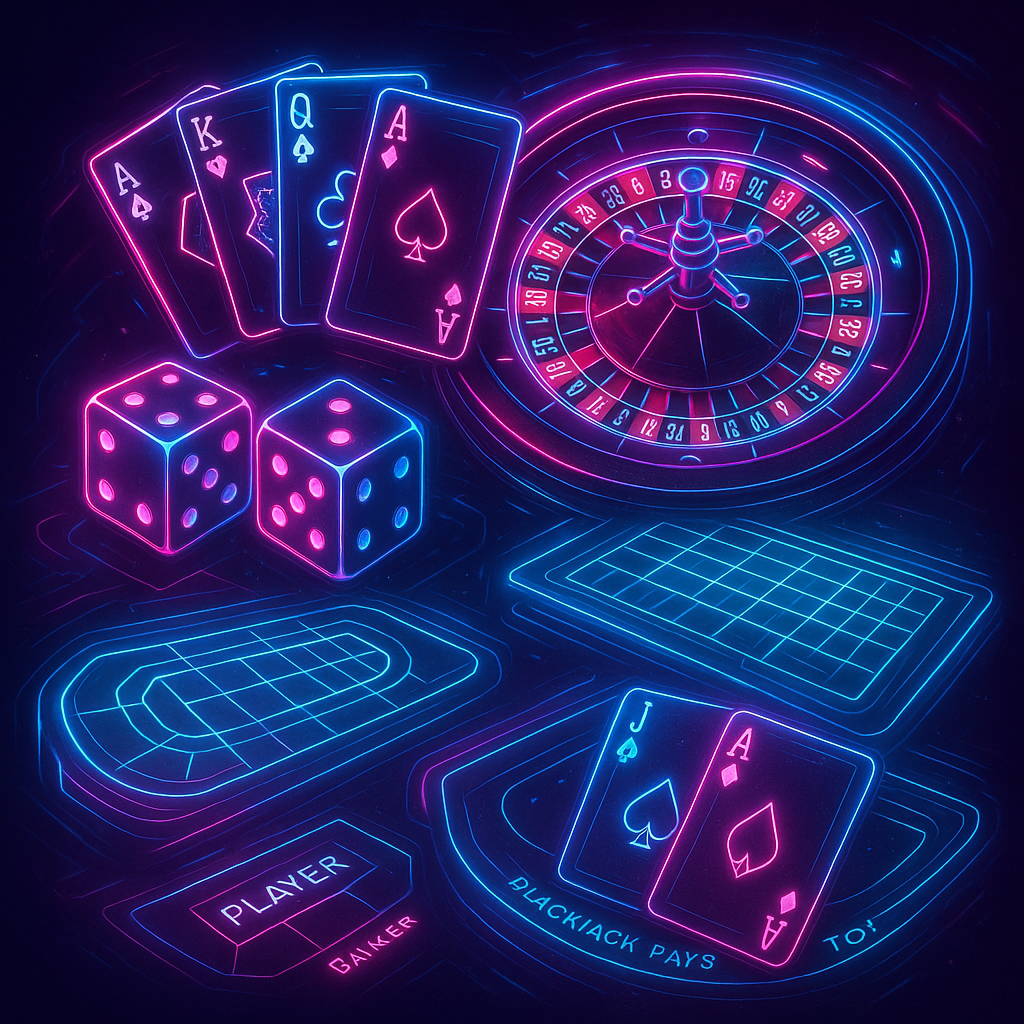 Variedade de Jogos de Cassino